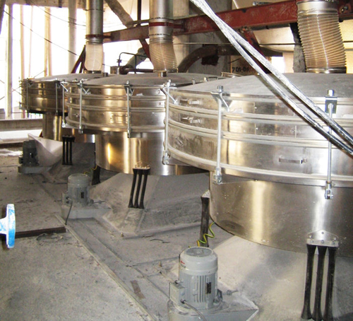 搖擺篩現場安裝